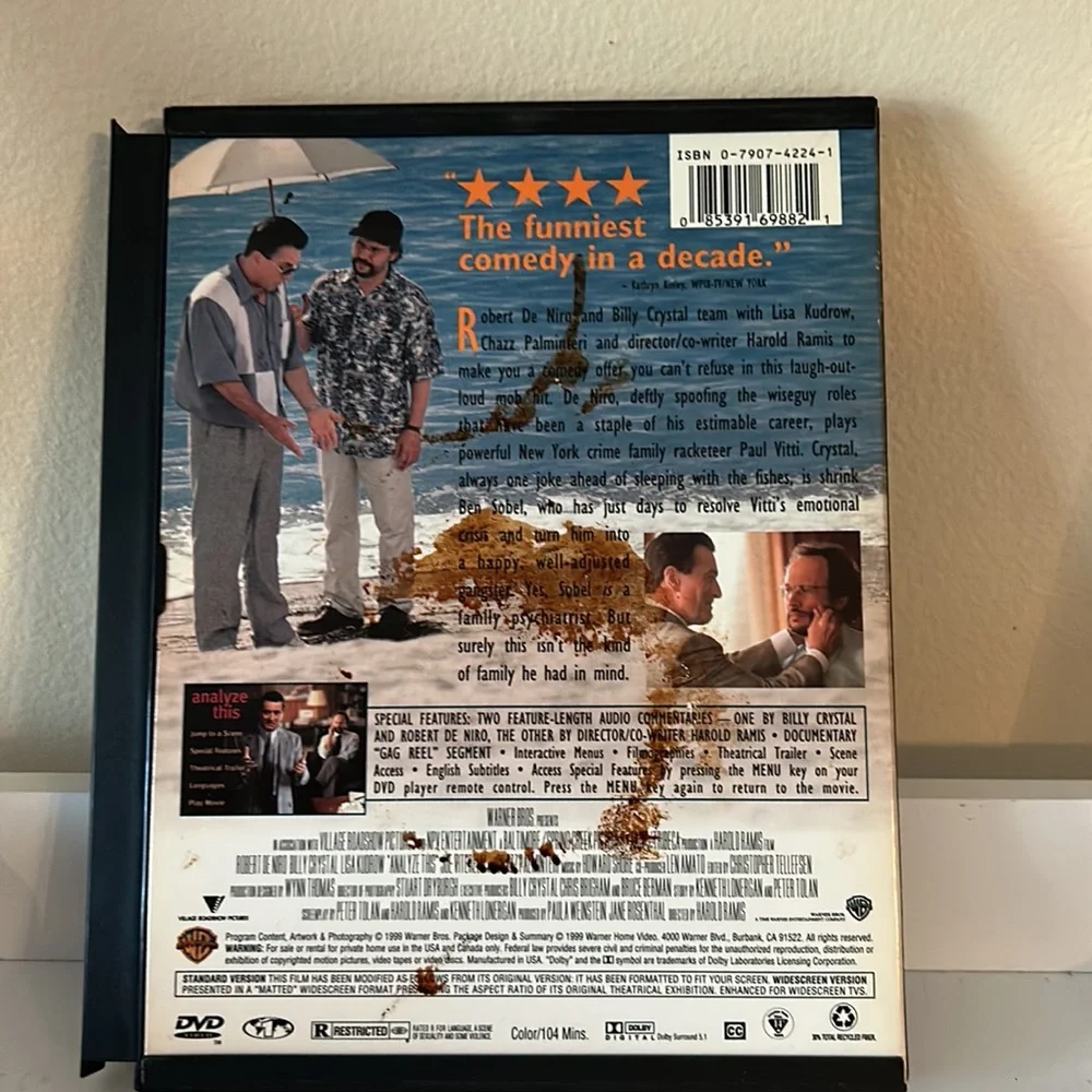 4/$20 ANALYZE THIS dvd - Picture 4 of 4